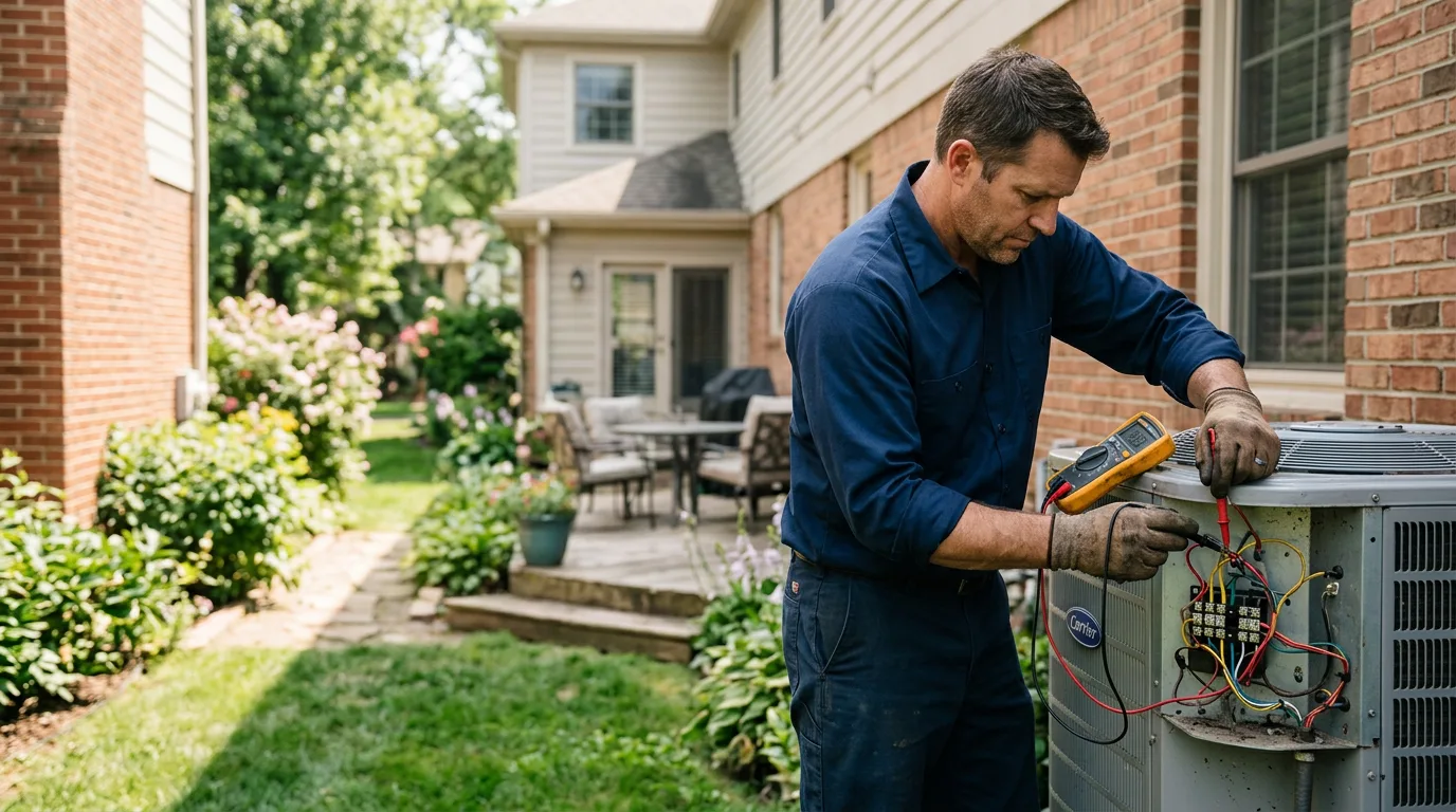 HVAC technician working near Bluffton, GA
